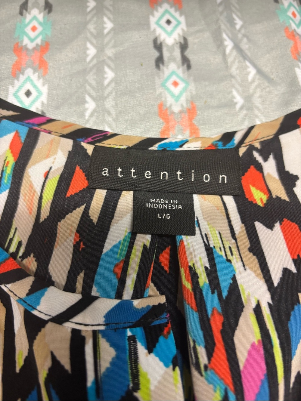 🍄attention Multicolor Geometric Dress - Picture 2 of 2